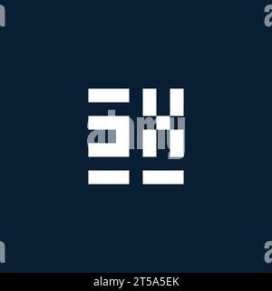 ZX Initial Monogramm-Logo mit geometrischen Design-Ideen Stock Vektor