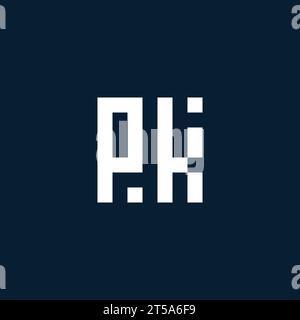 PK Initial Monogramm-Logo mit geometrischen Design-Ideen Stock Vektor