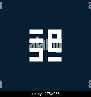 SE Initial Monogramm-Logo mit geometrischen Design-Ideen Stock Vektor