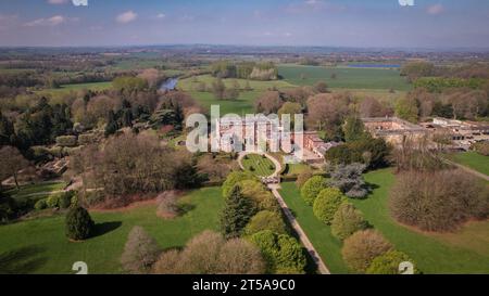 Das georgianische neoklassizistische Meisterwerk Newby Hall in North Yorkshire. Gilt als eines von Robert Adams besten Häusern. Stockfoto