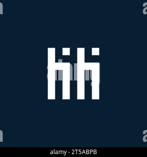 HH Initial Monogramm-Logo mit geometrischen Design-Ideen Stock Vektor