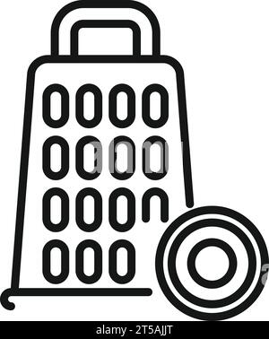 Wasabi Pflanze Rasierer Icon Umriss Vektor. Scharfes Sushi-Essen. Stängelgemüseteller Stock Vektor