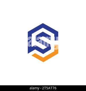 SS Letter Logo Design Vektorvorlage Stock Vektor