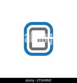 GG-Logo-Design-Vektor Stock Vektor