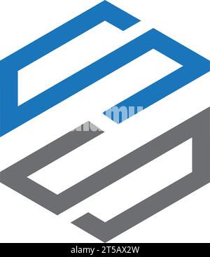 SS Letter Logo Design Vektorvorlage Stock Vektor
