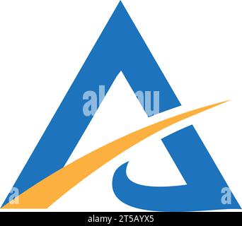 Ein Logo-Design mit Buchstaben Stock Vektor