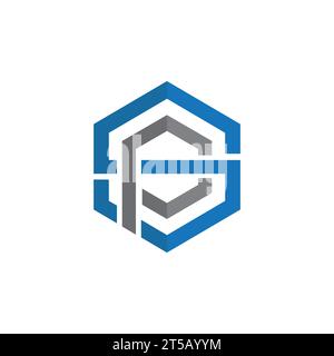SP-Logo-Design-Vektor Stock Vektor
