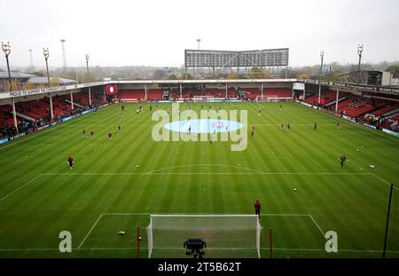 Allgemeine Ansicht des Stadions vor dem Spiel der Barclays Women's Super League im Poundland Bescot Stadium, Walsall. Bilddatum: Samstag, 4. November 2023. Stockfoto