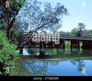 Australien. Sydney. Lane Cover River Park. Fullers Bridge. Stockfoto