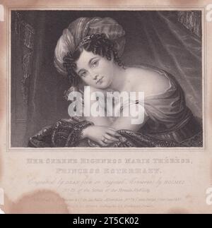 Ihre Heitere Hoheit Marie Therese, Prinzessin Esterhazy. Stockfoto