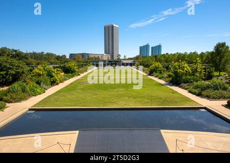 McGovern Garden Falls im Houston Hermann Park. Texas, USA Stockfoto