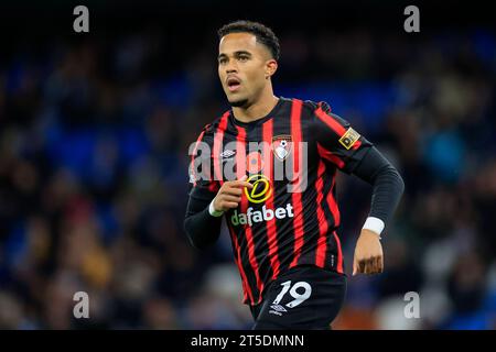 Manchester, Großbritannien. November 2023. Justin Kluivert #19 von Bournemouth während des Premier League-Spiels Manchester City gegen Bournemouth im Etihad Stadium, Manchester, Vereinigtes Königreich, 4. November 2023 (Foto: Conor Molloy/News Images) in Manchester, Vereinigtes Königreich am 11.04.2023. (Foto: Conor Molloy/News Images/SIPA USA) Credit: SIPA USA/Alamy Live News Stockfoto