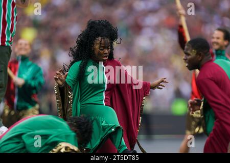 Rio De Janeiro, Brasilien. November 2023. Rio de Janeiro, Brasilien, 4. November 2o23: Zeremonie vor dem CONMEBOL Copa Libertadores Finale 2023 zwischen Boca Juniors und Fluminense im Maracana Stadium in Rio de janeiro, Brasilien diesen Samstag, den 4. November 2023 (Caique Coufal/SPP) Credit: SPP Sport Press Photo. /Alamy Live News Stockfoto