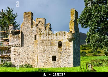 Glenbuchat Castle, 1590 für John Gordon aus Cairnbarrow zur Hochzeit erbaut. Aberdeenshire, Schottland, Großbritannien. Stockfoto