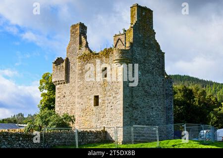 Glenbuchat Castle, 1590 für John Gordon aus Cairnbarrow zur Hochzeit erbaut. Aberdeenshire, Schottland, Großbritannien. Stockfoto