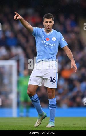 MANCHESTER, GROSSBRITANNIEN. November 2023. Rodri von Manchester City während des Premier League-Spiels im Etihad Stadium in MANCHESTER. Der Bildnachweis sollte lauten: Gary Oakley/Sportimage Credit: Sportimage Ltd/Alamy Live News Stockfoto