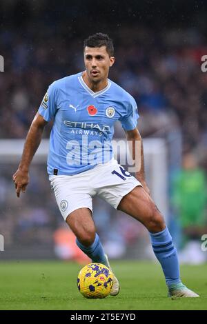 MANCHESTER, GROSSBRITANNIEN. November 2023. Rodri von Manchester City während des Premier League-Spiels im Etihad Stadium in MANCHESTER. Der Bildnachweis sollte lauten: Gary Oakley/Sportimage Credit: Sportimage Ltd/Alamy Live News Stockfoto