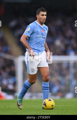 MANCHESTER, GROSSBRITANNIEN. November 2023. Rodri von Manchester City während des Premier League-Spiels im Etihad Stadium in MANCHESTER. Der Bildnachweis sollte lauten: Gary Oakley/Sportimage Credit: Sportimage Ltd/Alamy Live News Stockfoto