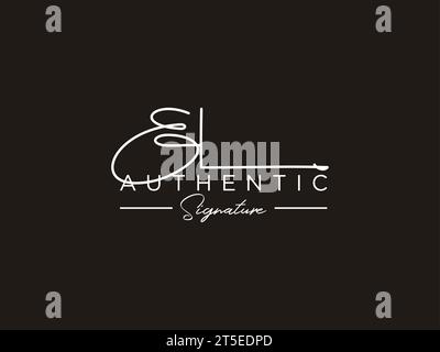 EL ALS Signatur Logo Vorlage Vektor. Stock Vektor
