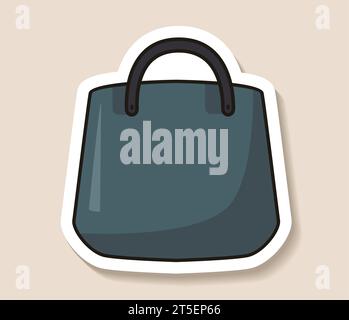 Handtasche Aufkleber Mode Marken Kleidung und Accessoires Outlet Saison großer Verkauf Sonderangebot Sonderangebot Sonderrabatt Stock Vektor