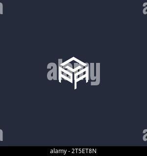 Inspiration für das Design des sechseckigen Logos aus PA Stock Vektor