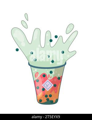 Kaffee- und Teegetränk für Café-Vektor Stock Vektor