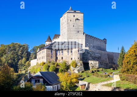 Gotický Hrad Kost u Sobotky, Cesky Raj, Ceska Republika/gotischen Burg Kost in der Nähe der Stadt Sobotka, böhmische Paradiise, Tschechische Republik Stockfoto