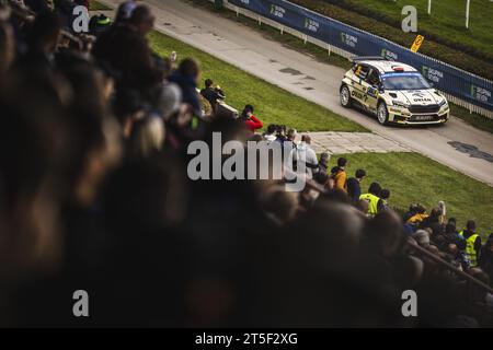 26 Kajetan KAJETANOWICZ (POL), Maciej SZCHZEPANIAK (POL), SKODA FABIA RS, RC2, Rally2, Aktion während der Mitteleuropäischen Rallye 2023, 12. Runde der WRC-Weltmeisterschaft 2023, vom 26. bis 29. Oktober 2023 in Passau Stockfoto