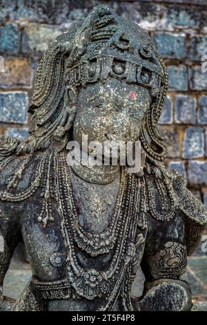 06 06 2015 Vintage Siddhesvara Tempel, erbaut im späten 11. Jahrhundert n. Chr. mit Western Chalukya Art, Haveri, Karnataka, Indien Asien. Stockfoto