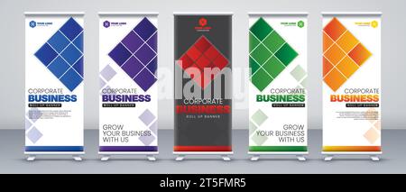 Abstrakte moderne Bannerdesigns für Business-Anwendungen Stock Vektor