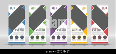 Abstrakte moderne Bannerdesigns für Business-Anwendungen Stock Vektor