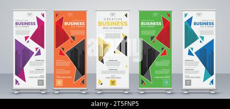 Abstrakte moderne Bannerdesigns für Business-Anwendungen Stock Vektor