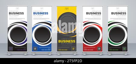 Abstrakte moderne Bannerdesigns für Business-Anwendungen Stock Vektor