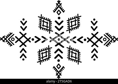 Berber-Symbol, Tifinagh, Berber-Design, Amazigh-Kultur, Amazigh-Tattoo.Vektor-Illustration. Stock Vektor