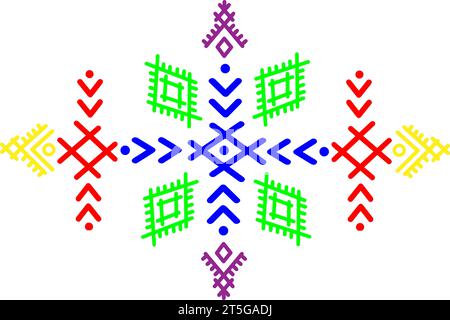 Berber-Symbol, Tifinagh, Berber-Design, Amazigh-Kultur, Amazigh-Tattoo.Vektor-Illustration. Stock Vektor