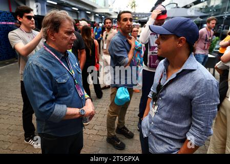 Sao Paulo, Brasilien. November 2023. Felipe Massa (BRA) FIA-Präsident der Kommission der Fahrer (rechts). Formel-1-Weltmeisterschaft, Rd 21, großer Preis von Brasilien, Sonntag, 5. November 2023. Sao Paulo, Brasilien. Quelle: James Moy/Alamy Live News Stockfoto