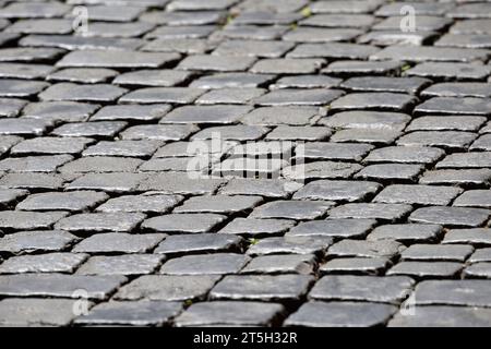 Italien, Rom, Kopfsteinpflasterstraße Stockfoto
