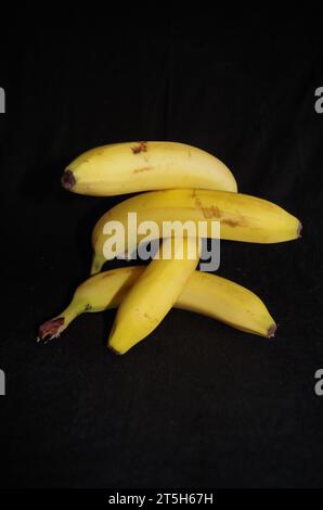 Gestapelte Bananen. Stockfoto