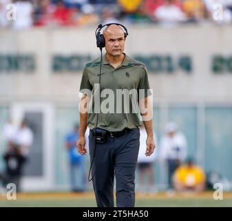 4. November 2023: Baylor-Cheftrainer Dave Aranda während eines Big 12 College Football-Spiels zwischen den Baylor Bears und den Houston Cougars am 4. November 2023 in Waco, Texas. Houston gewann mit 25:24, in der Überstunden. (Kreditbild: © Scott Coleman/ZUMA Press Wire) NUR REDAKTIONELLE VERWENDUNG! Nicht für kommerzielle ZWECKE! Stockfoto