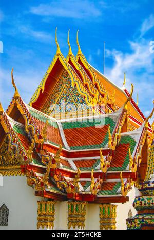 Wat Pho. Phra Ubosot und Phra Buddha Lokanat. Bangkok. Thailand Stockfoto