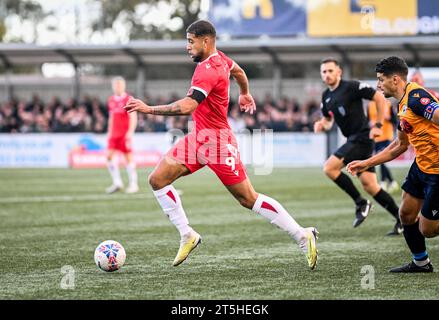 Slough, Großbritannien, 5. November 2023. Rekeil Pyke während des Fußballspiels der ersten Runde des FA Cup zwischen Slough Town FC und Grimsby Town FC im Arbour Park, Slough UK.Credit: Jon Corken Stockfoto