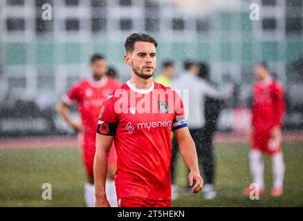 Slough, Großbritannien, 5. November 2023. Danny Rose während des Fußballspiels der ersten Runde des FA Cup zwischen Slough Town FC und Grimsby Town FC im Arbour Park, Slough UK.Credit: Jon Corken Stockfoto