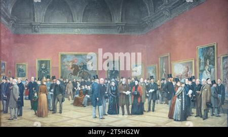 Privater Blick auf die Ausstellung der alten Meister, Royal Academy, von Henry Jamyn Brooks Stockfoto