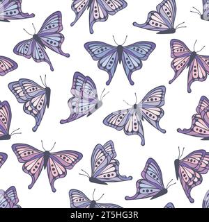 Vektorhintergrund mit Schmetterlingen Stock Vektor