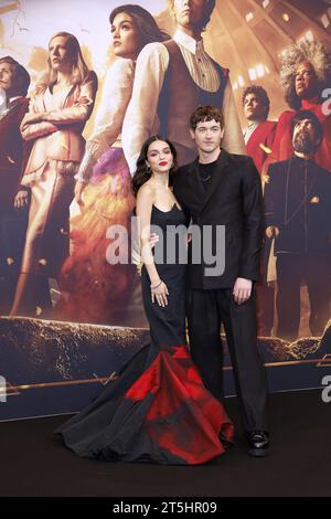 Rachel Zegler und Tom Blyth bei der Premiere von „die Tribute von Panem – The Ballad of Songbirds & Snakes“ am 5.11.2023 in Berlin Stockfoto