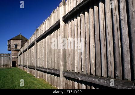 Bastion, Fort Vancouver National Historic Site, Vancouver National Historic Reserve, Washington Stockfoto