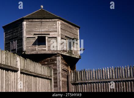 Bastion, Fort Vancouver National Historic Site, Vancouver National Historic Reserve, Washington Stockfoto