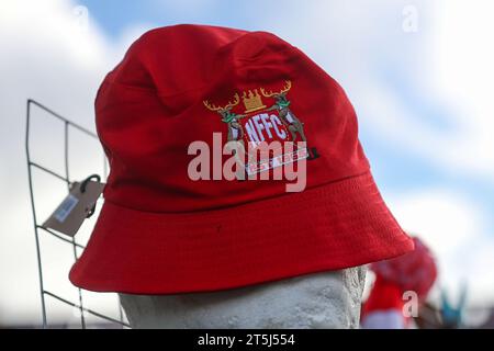 Nottingham, Großbritannien. November 2023. Nottingham Forest Hut zum Verkauf vor dem Premier League Spiel Nottingham Forest vs Aston Villa at City Ground, Nottingham, Vereinigtes Königreich, 5. November 2023 (Foto: Gareth Evans/News Images) in Nottingham, Vereinigtes Königreich am 11.05.2023. (Foto: Gareth Evans/News Images/SIPA USA) Credit: SIPA USA/Alamy Live News Stockfoto