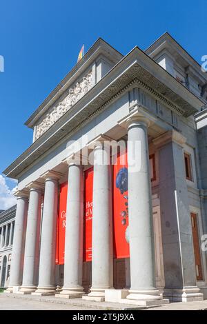 Museo Nacional del Prado (Prado-Museum), Paseo del Prado, Retiro, Madrid, Königreich Spanien Stockfoto