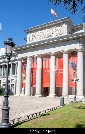 Museo Nacional del Prado (Prado-Museum), Paseo del Prado, Retiro, Madrid, Königreich Spanien Stockfoto